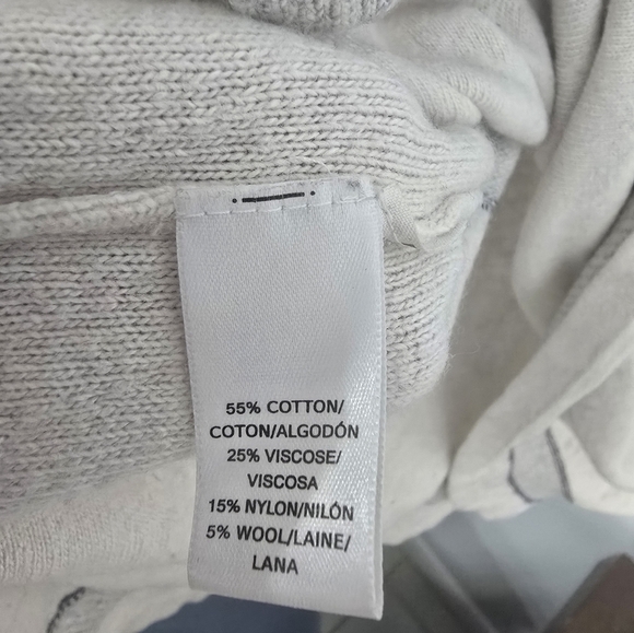 LOFT Black and White Striped Knit Top, Size M - Picture 4 of 4